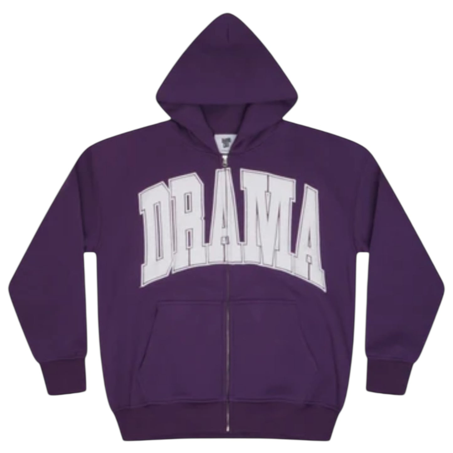 Drama Call College Zip-Up Hoodie Purple