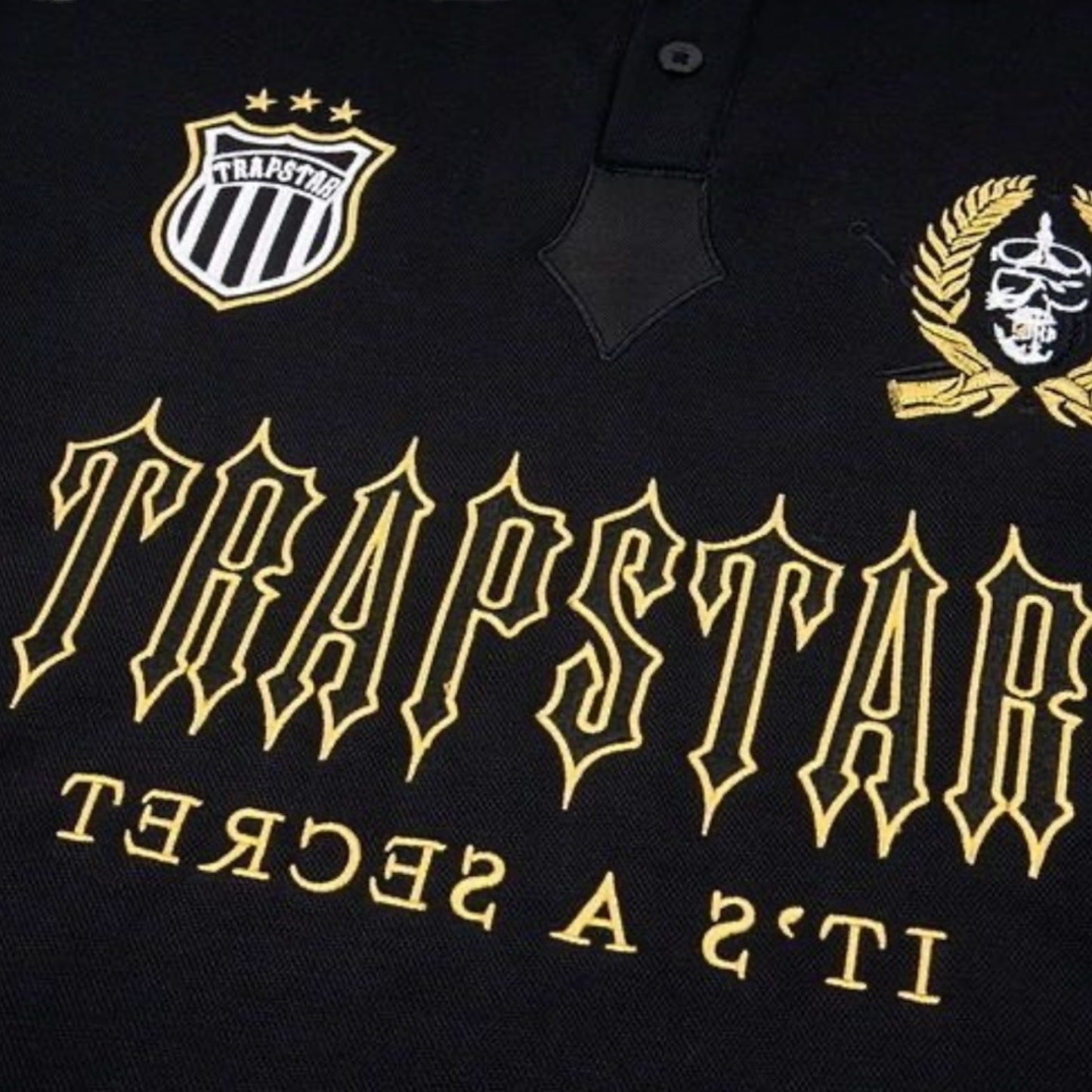 Trapstar Irongate T Polo Shirt Black