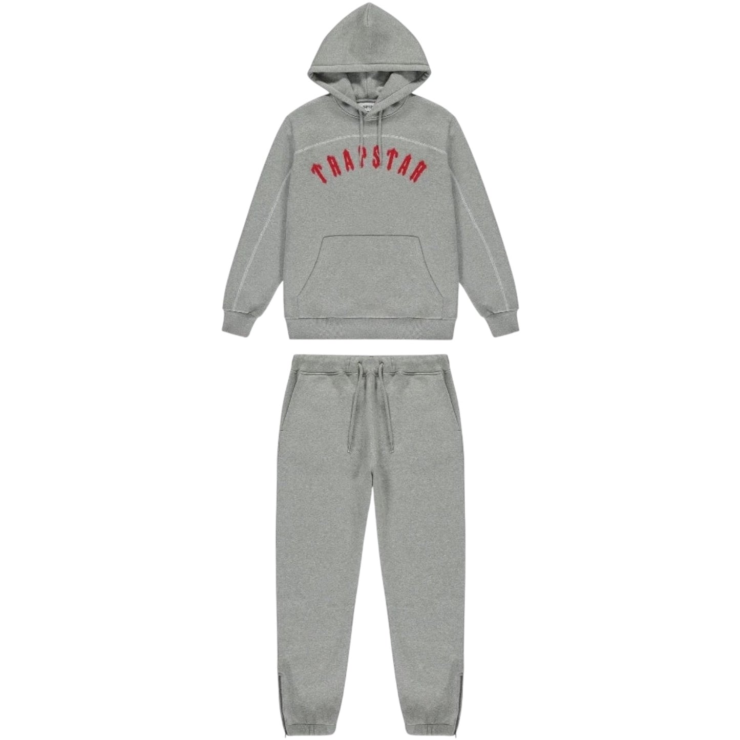 Trapstar Irongate Arch Panel Tracksuit Grey/Red