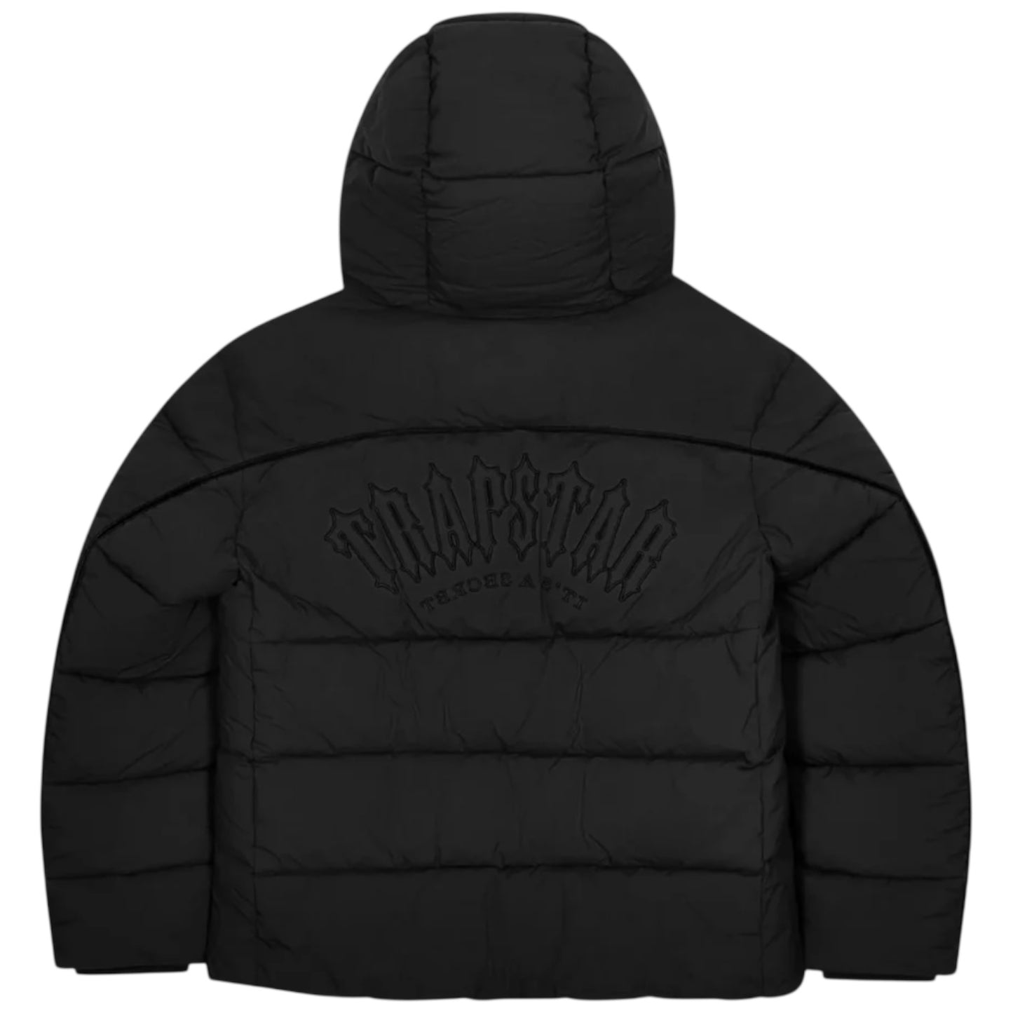Trapstar Irongate Arch Piping Puffer Jacket Blackout Edition