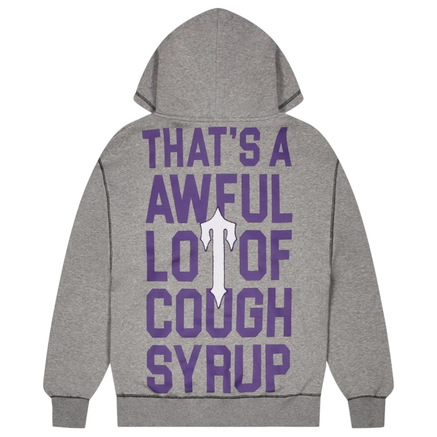 Trapstar X Cough Syrup Hoodie Grey