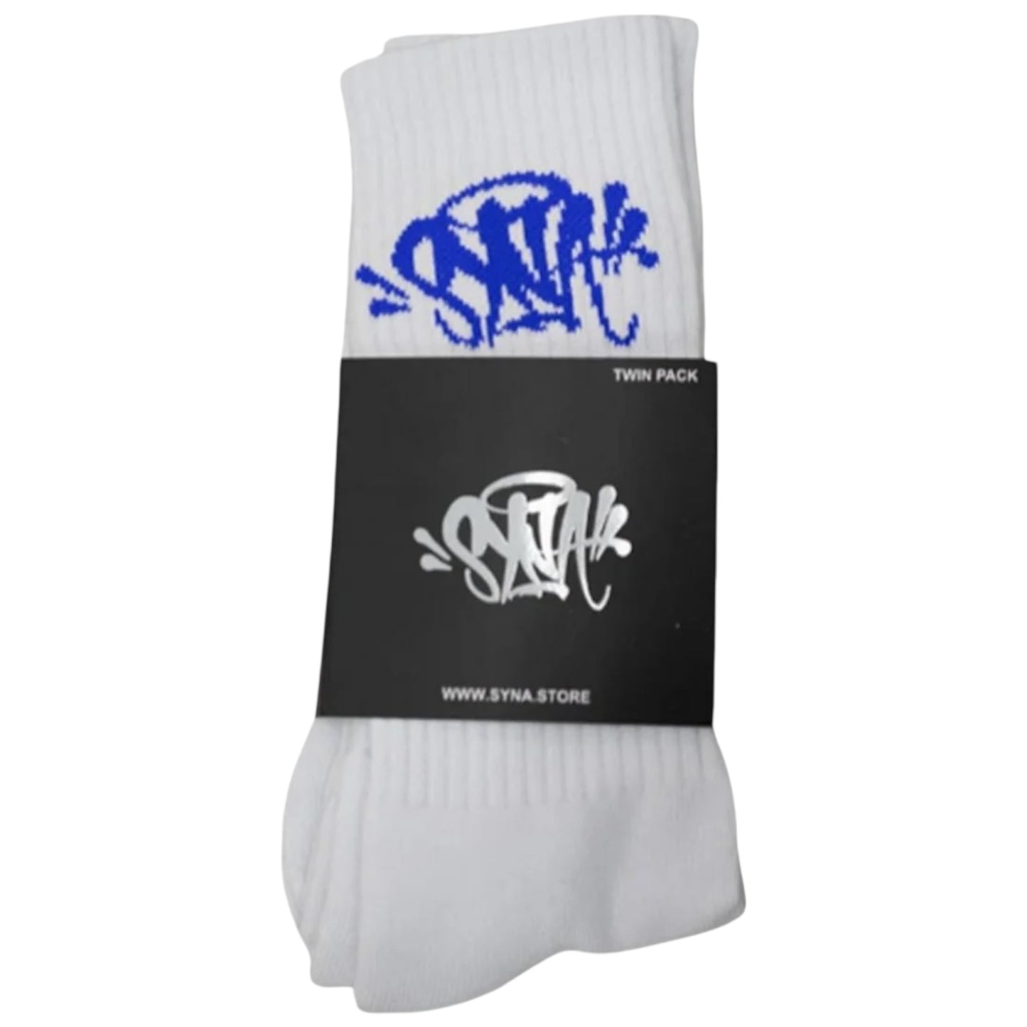 Syna World Socks Twin Pack White/Blue