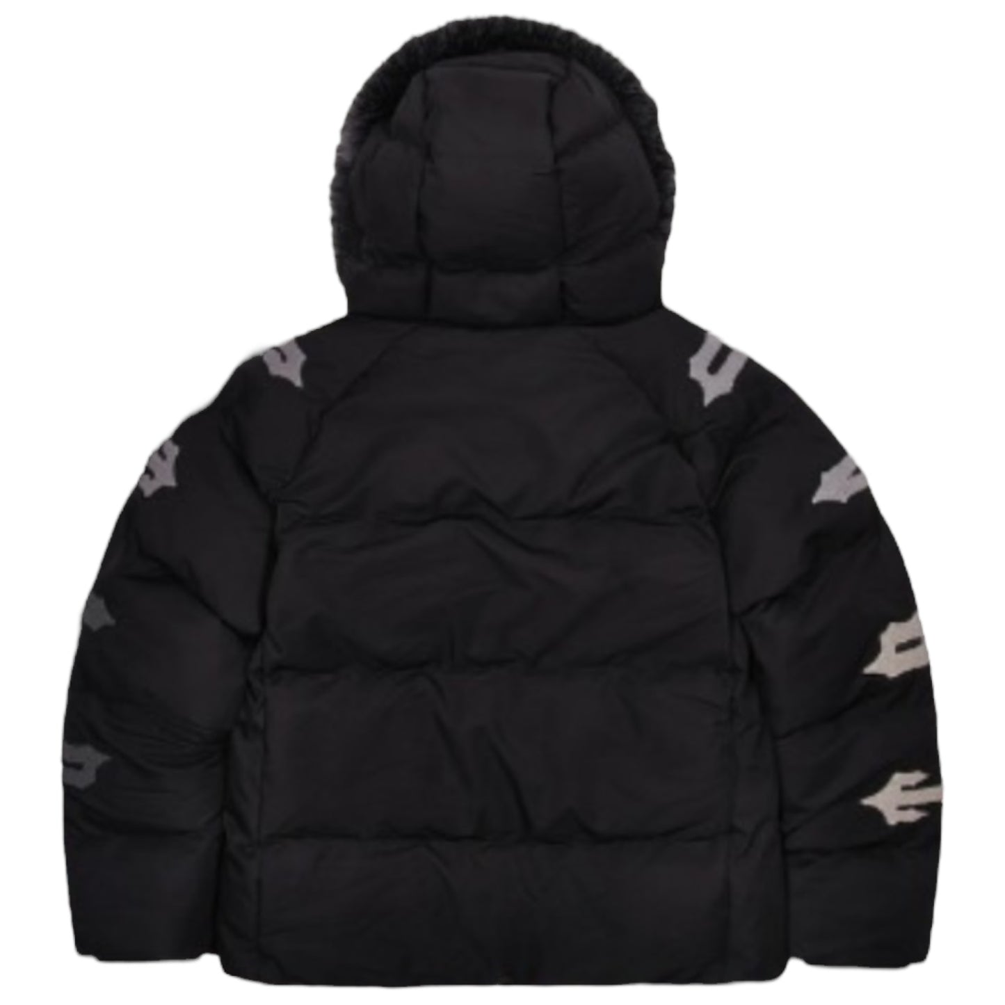 Trapstar Irongate Chenille Sleeve Puffer Jacket Black