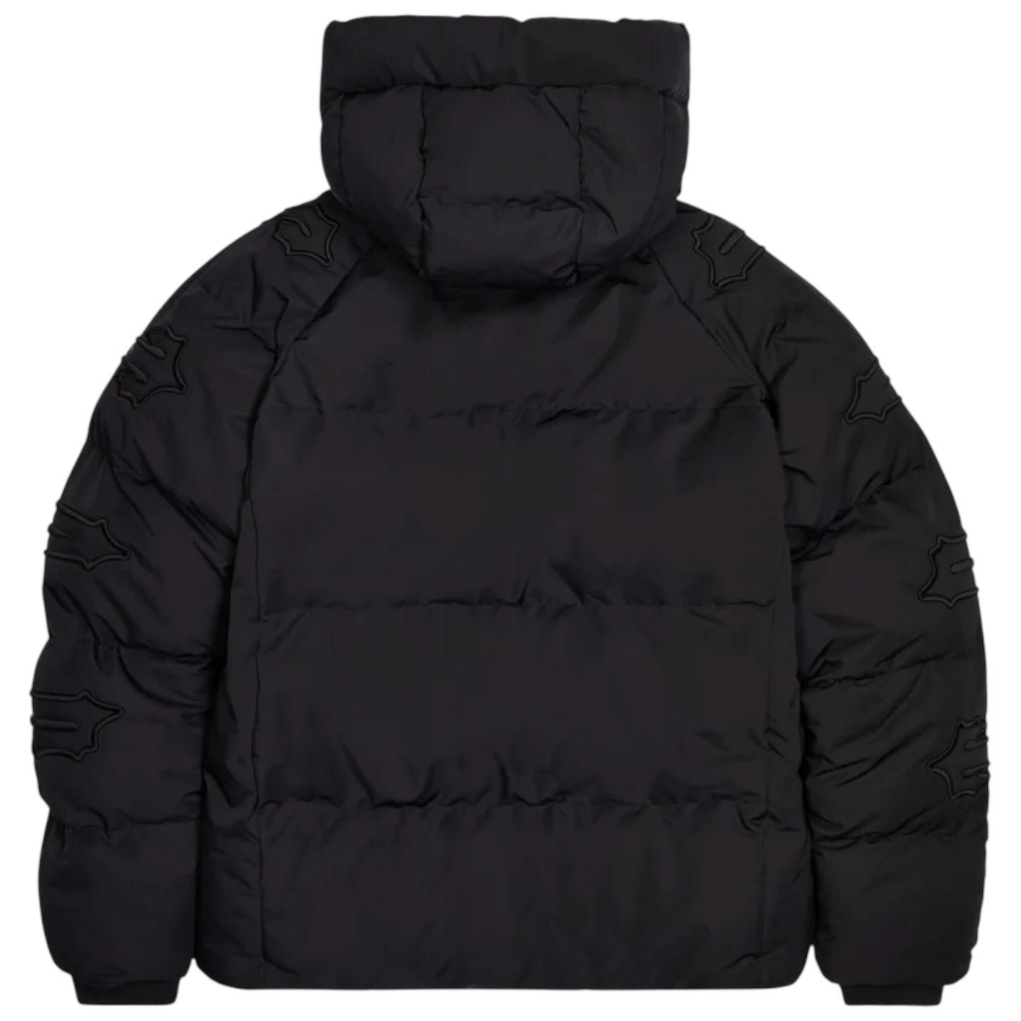 Trapstar Irongate Sleeve Hooded Puffer Jacket Blackout