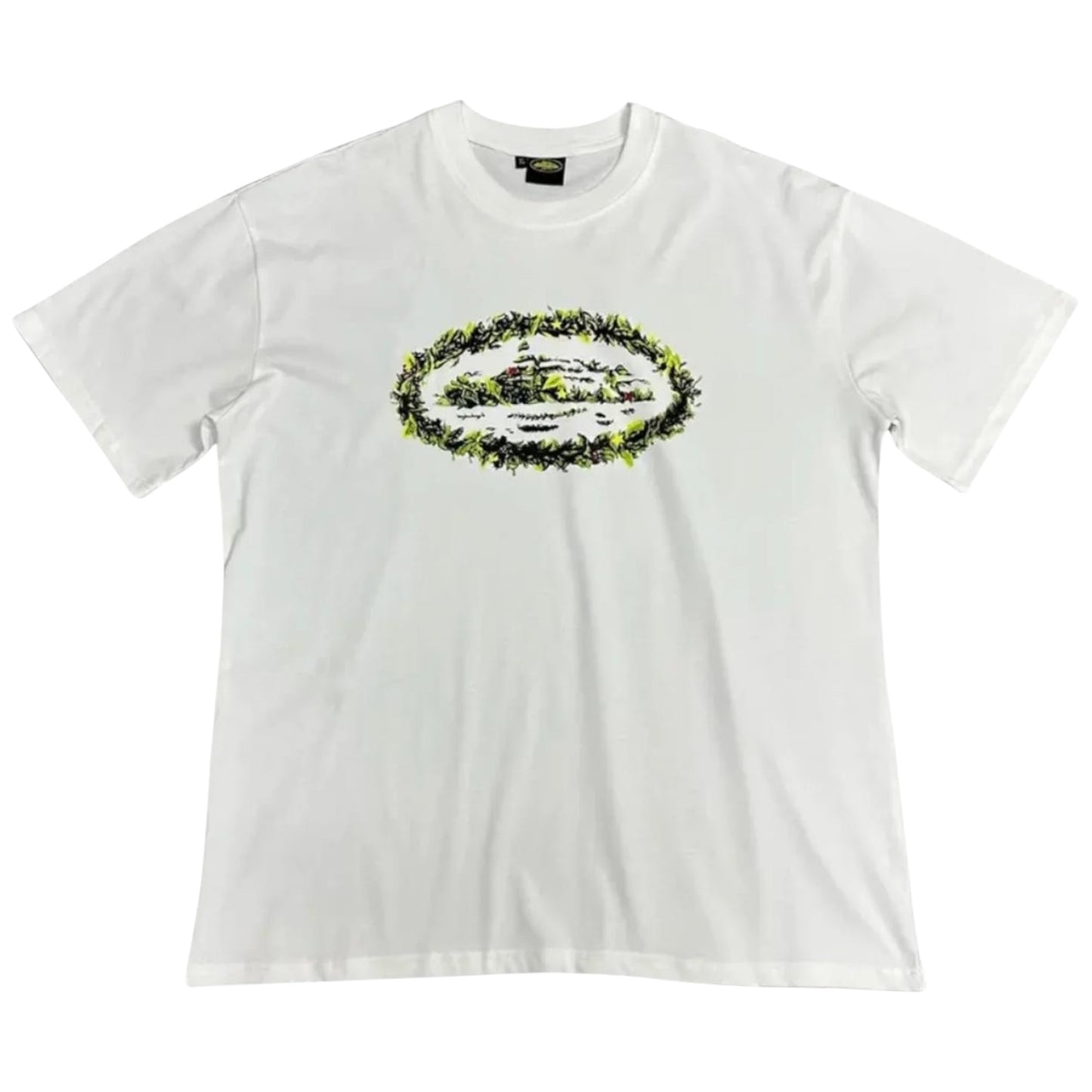 Corteiz Wreath Alcatraz T-Shirt White