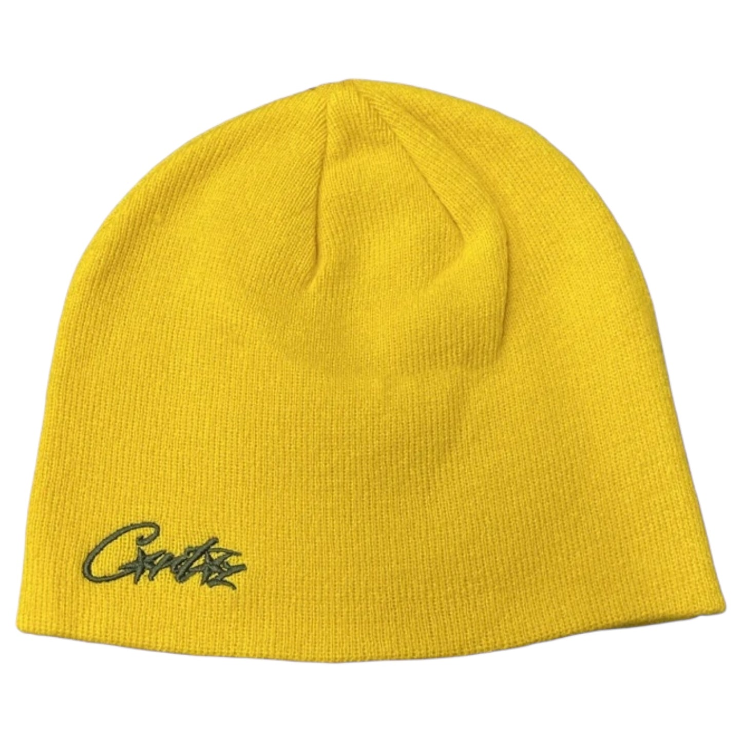 Corteiz Micro Allstarz Skully Beanie Yellow