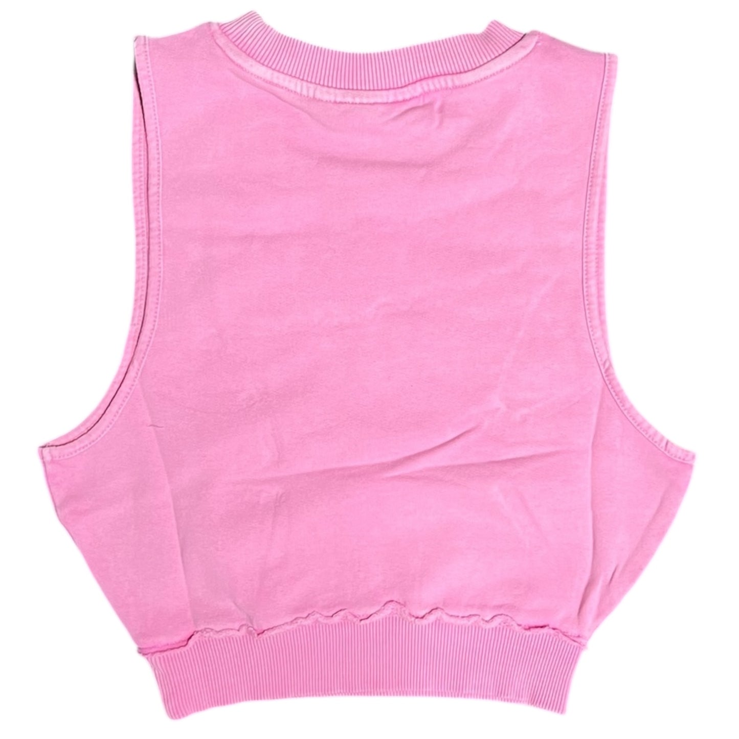 Trapstar Womens T Fleece Crop Top Washed Pink