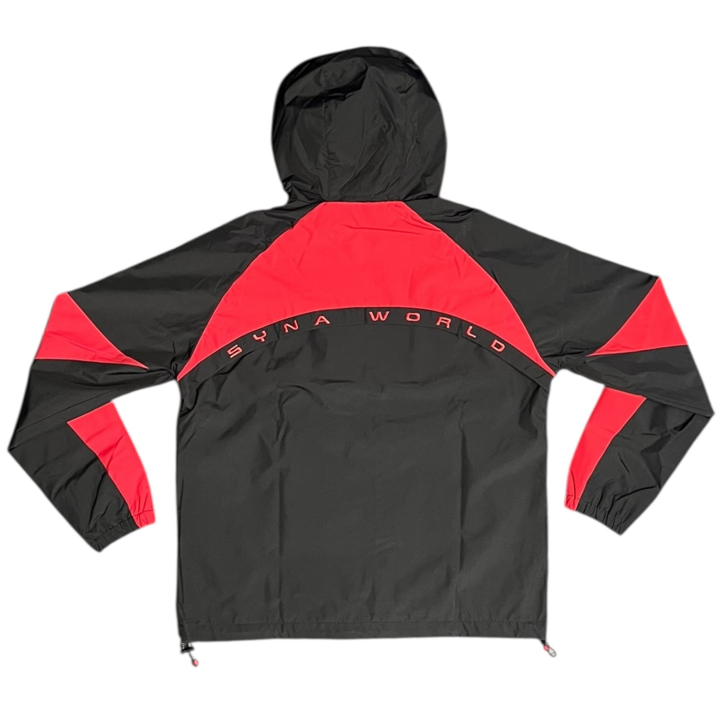 Syna World Vortex Woven Windbreaker And Shorts Set Black/Red