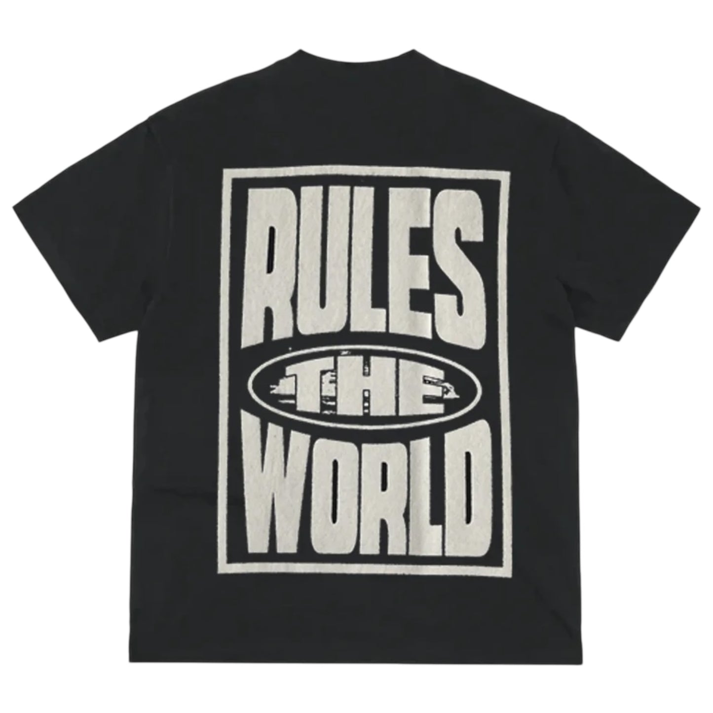 Corteiz Rules The World T-Shirt Black/White
