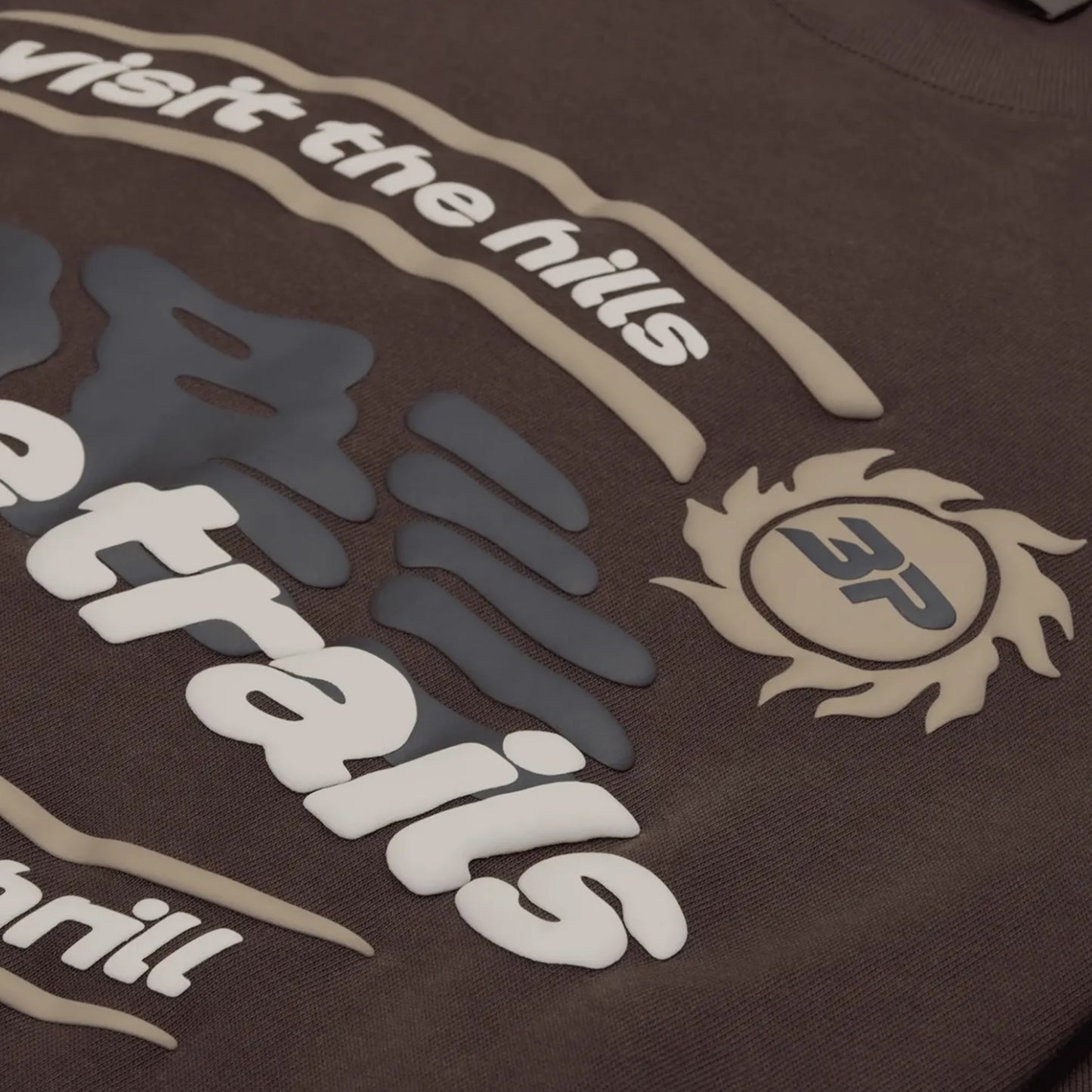 Broken Planet Space Trails T-Shirt Mocha Brown