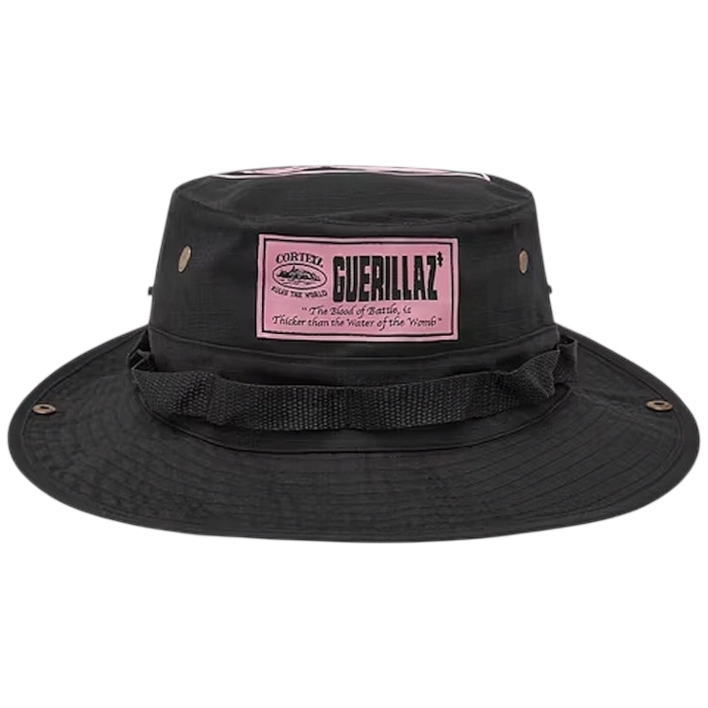 Corteiz Alcatraz Bucket Hat Black/Pink