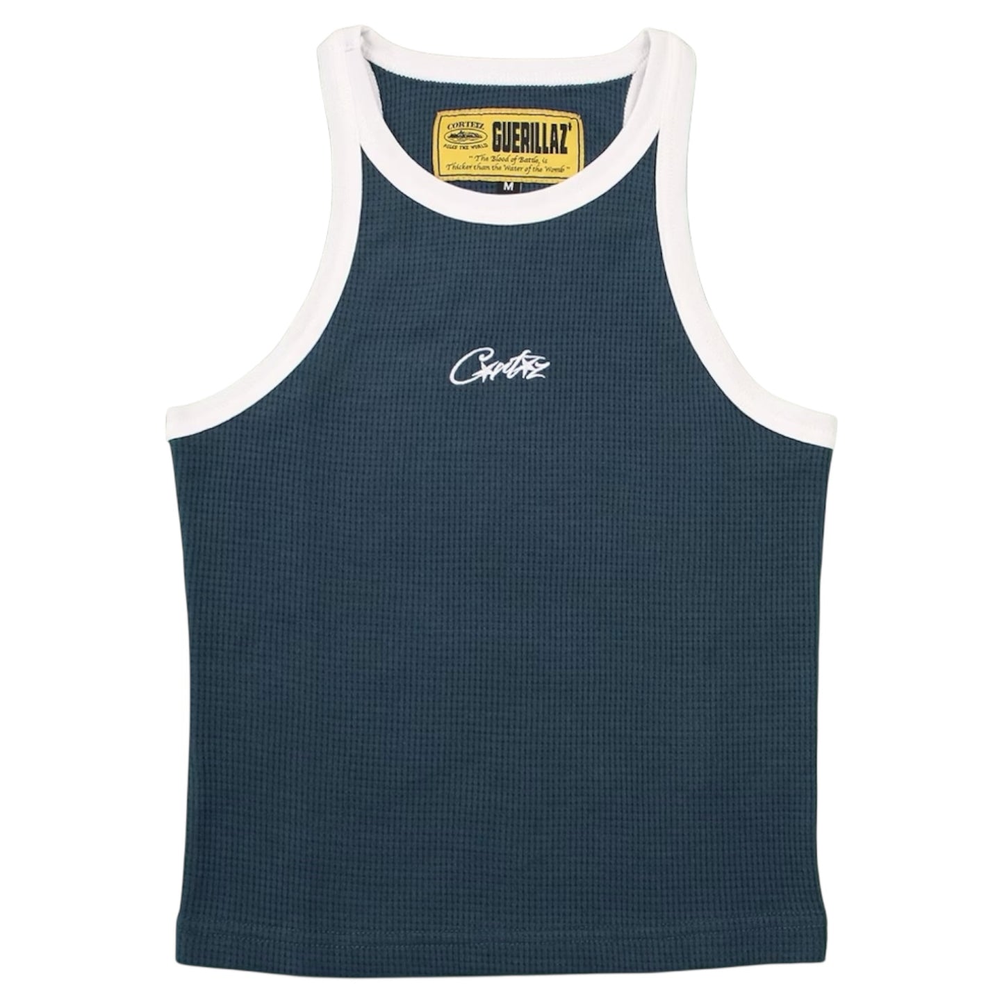 Corteiz Womens Allstarz Contrast Tank Top Navy