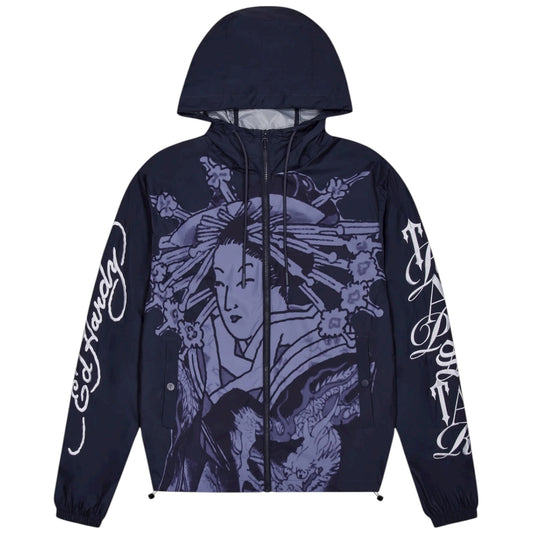 Trapstar X Ed Hardy Geisha Windbreaker Purple