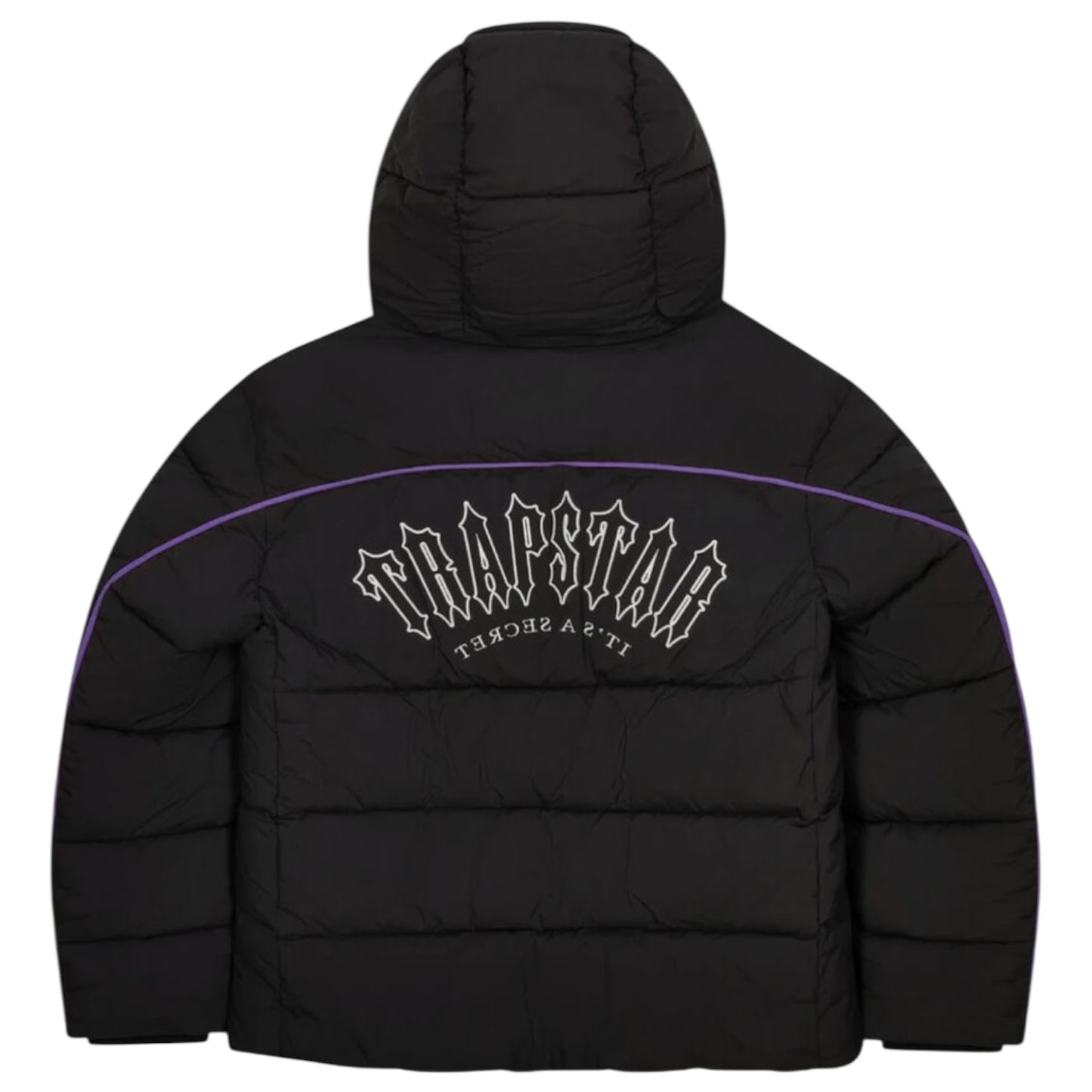 Trapstar Irongate Arch Piping Puffer Jacket Black/Purple