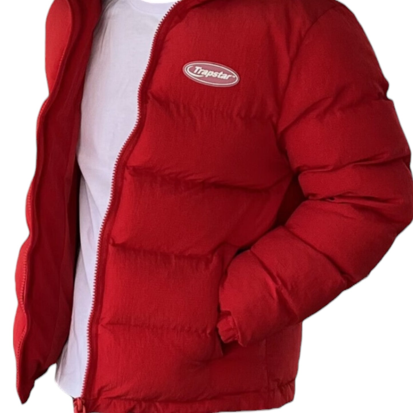 Trapstar Hyperdrive Ripstop Puffer Jacket Red