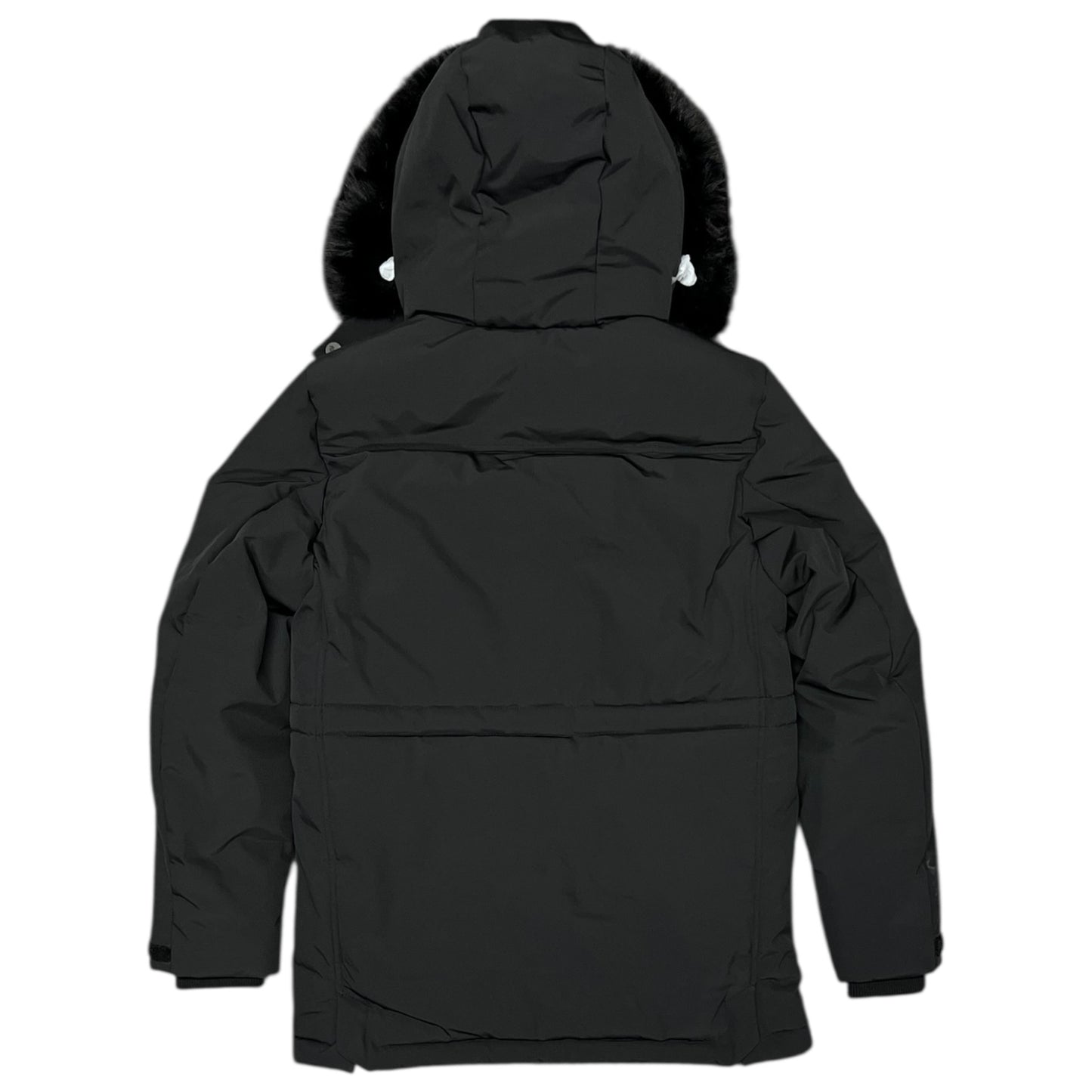 Trapstar Irongate Hooded Parka Jacket Black/White