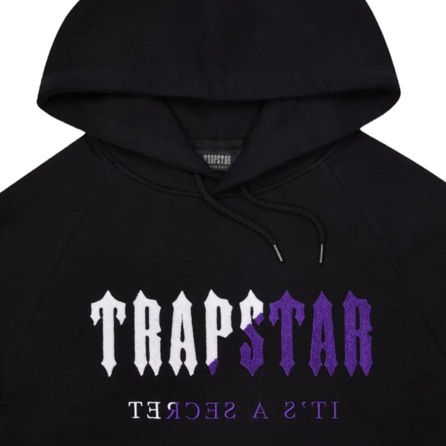 Trapstar Chenille Decoded Hooded Tracksuit Black/Purple