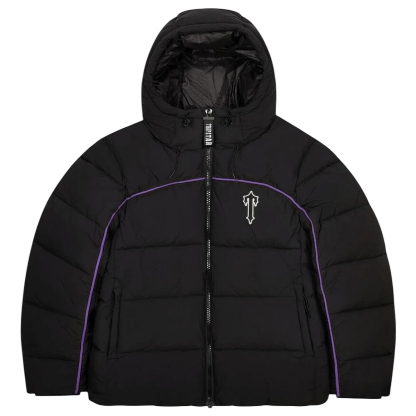 Trapstar Irongate Arch Piping Puffer Jacket Black/Purple