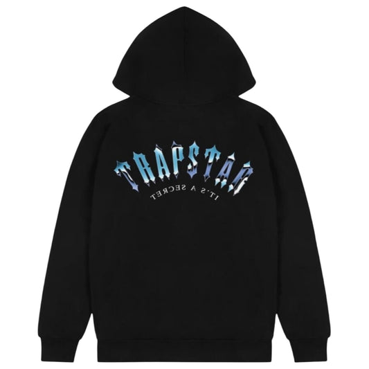 Trapstar Irongate Arch It’s A Secret Hoodie Black/Chrome