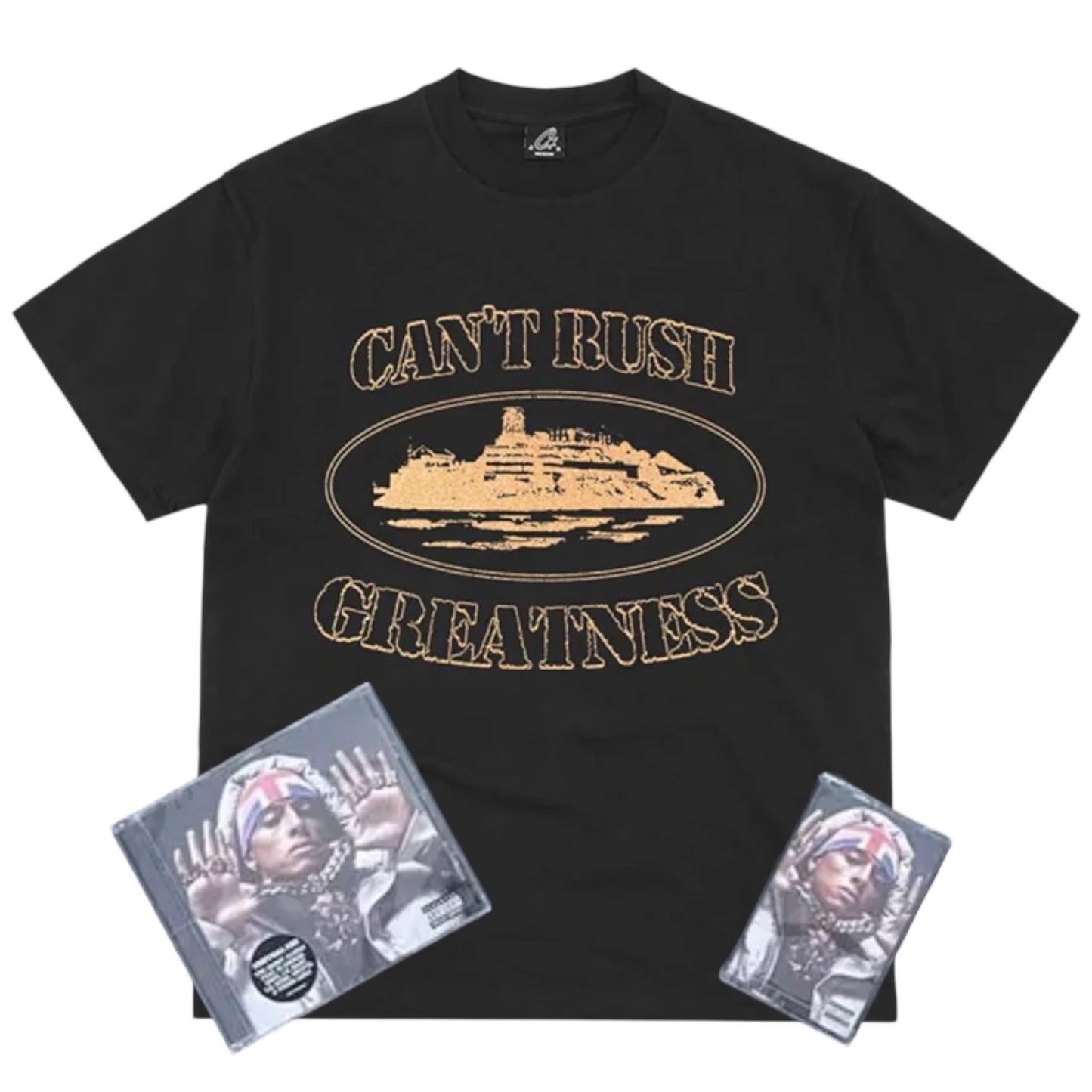 Corteiz X Central Cee Can’t Rush Greatness T-Shirt