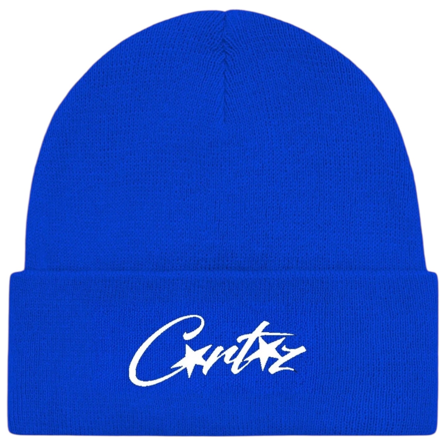 Corteiz Allstarz Folded Beanie Blue