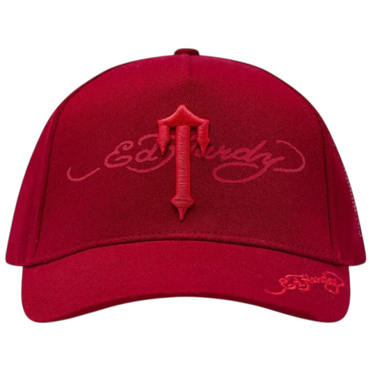 Trapstar X Ed Hardy Irongate T Cap Red
