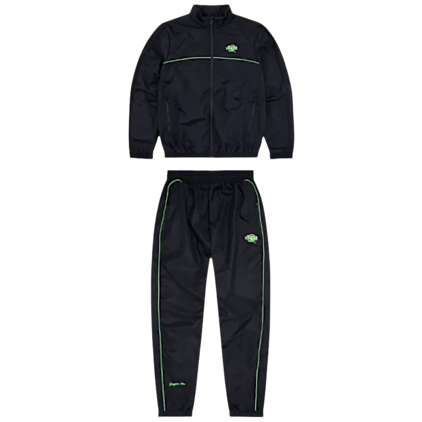 Syna World Shell Tracksuit Black/Green