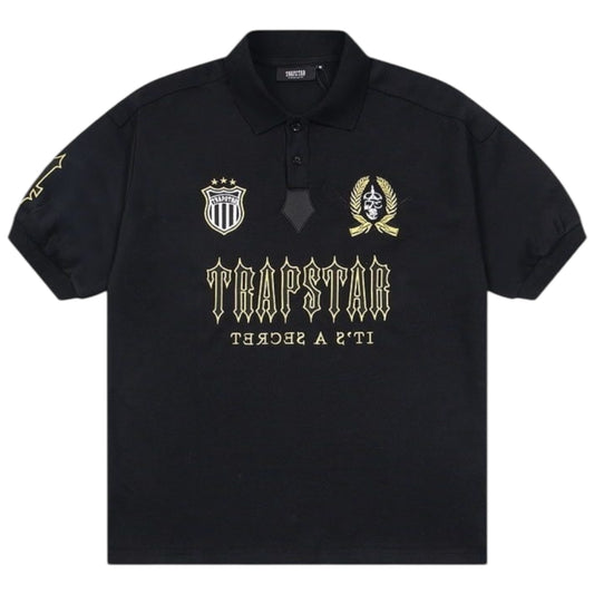 Trapstar Irongate T Polo Shirt Black
