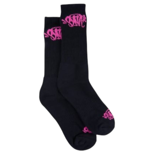 Syna World Socks Twin Pack Black/Pink