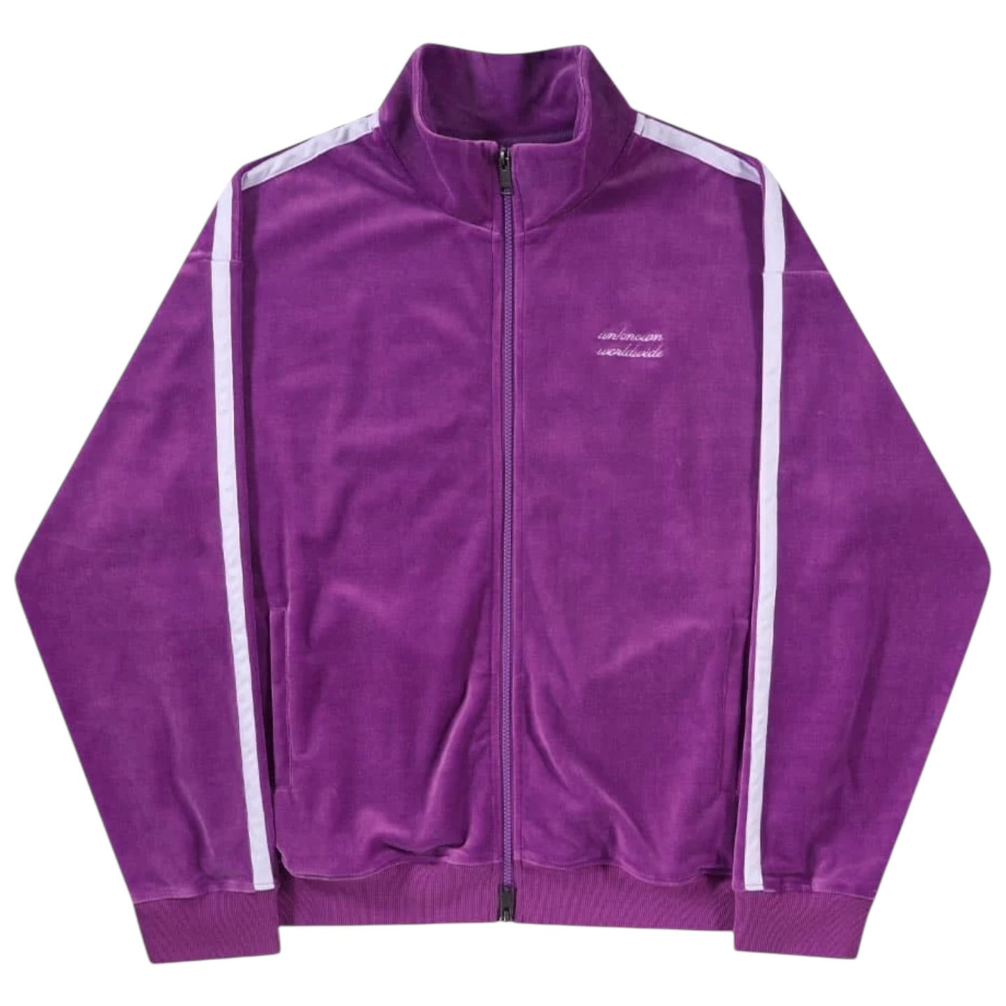 Unknown London Velour Tracksuit Purple/White