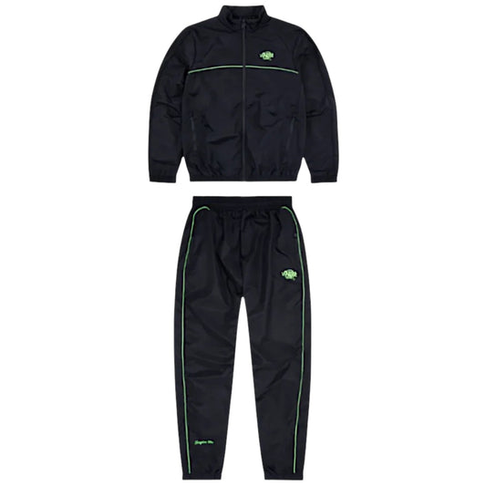 Syna World Shell Tracksuit Black/Green