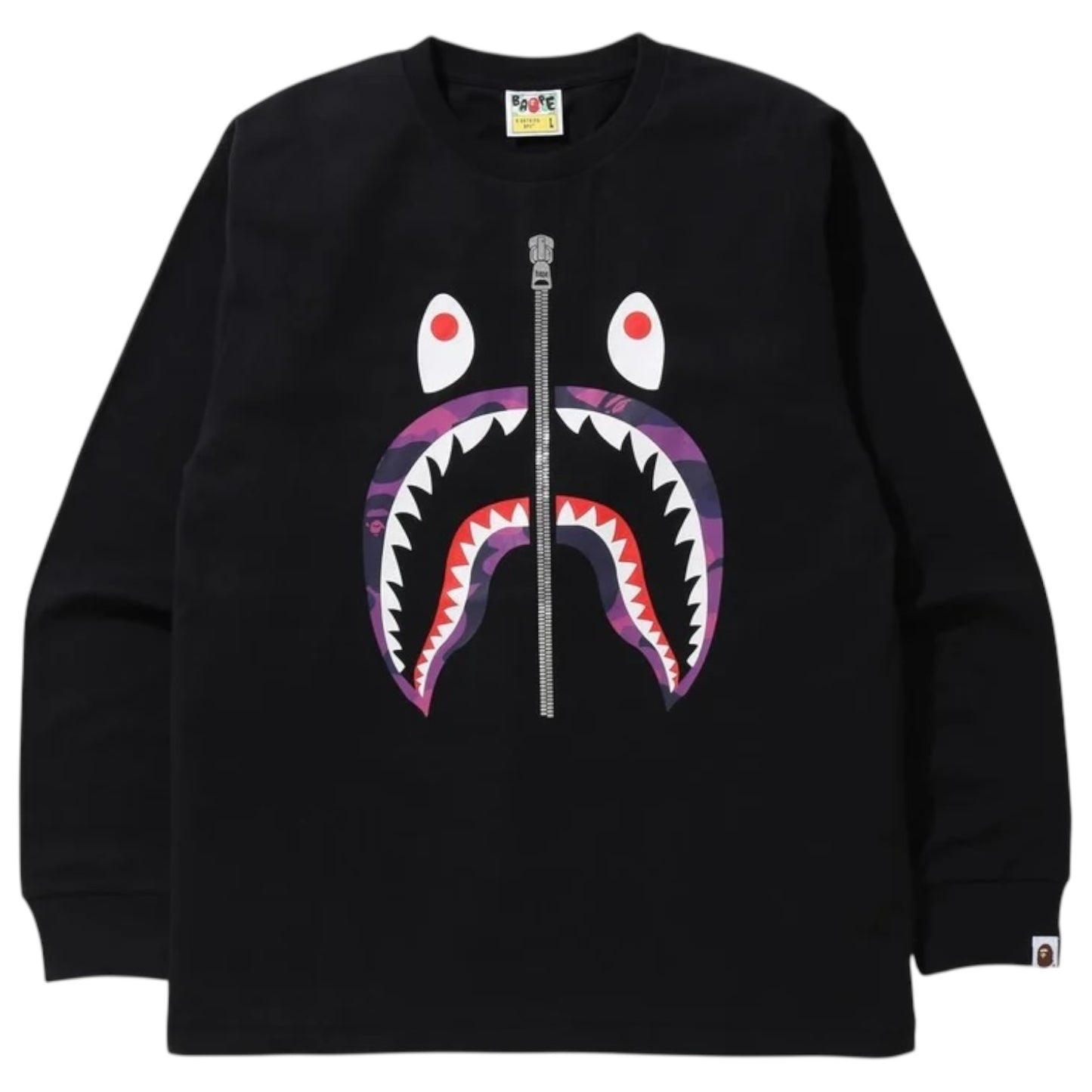 Bape Camo Shark Long Sleeve T-Shirt