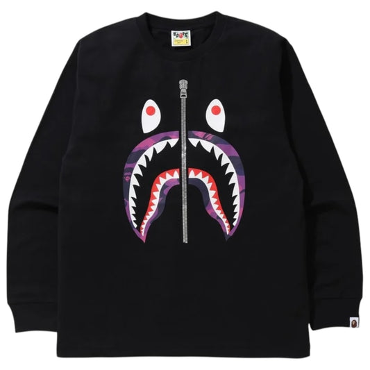 Bape Camo Shark Long Sleeve T-Shirt