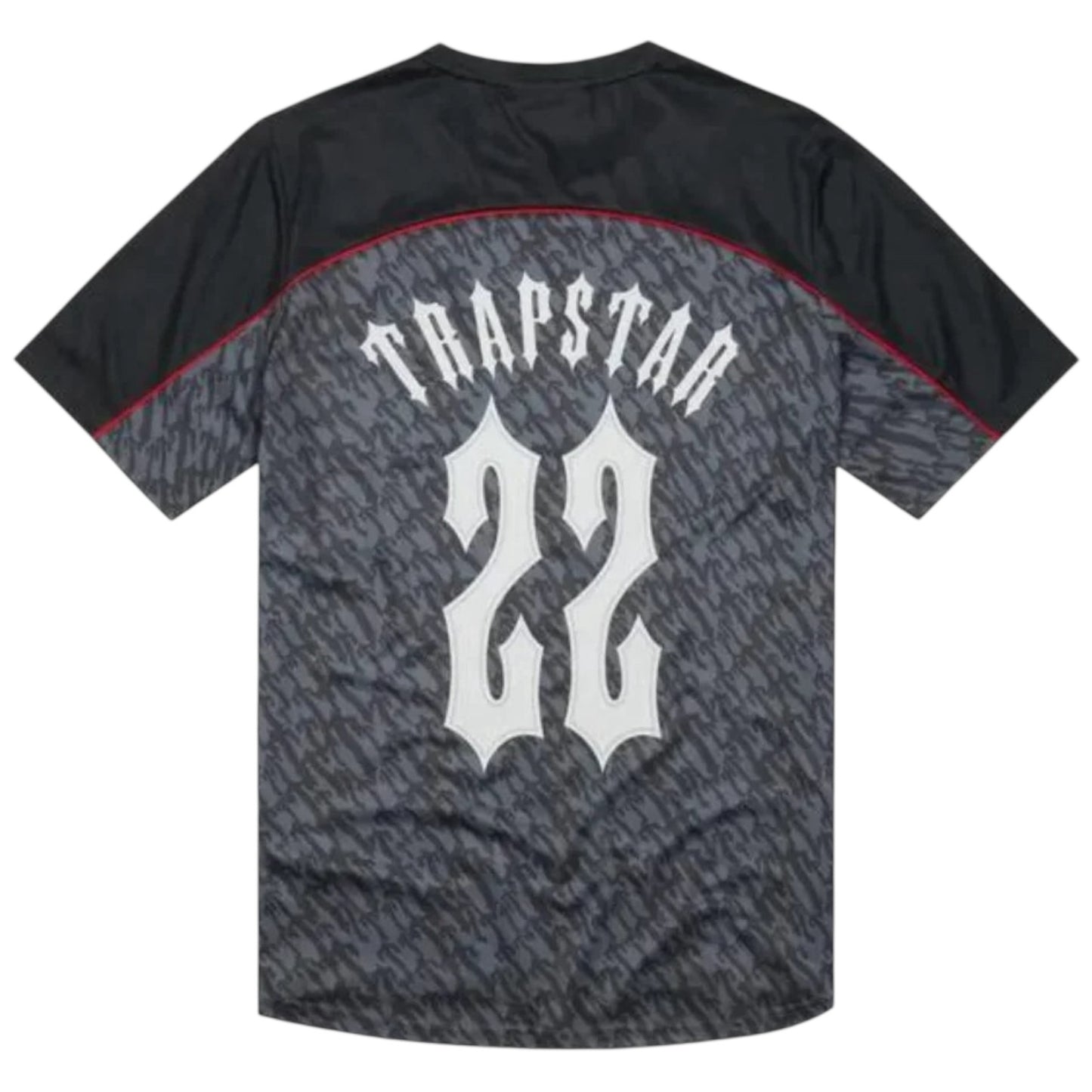 Trapstar Irongate Monogram Football Jersey Grey/Black