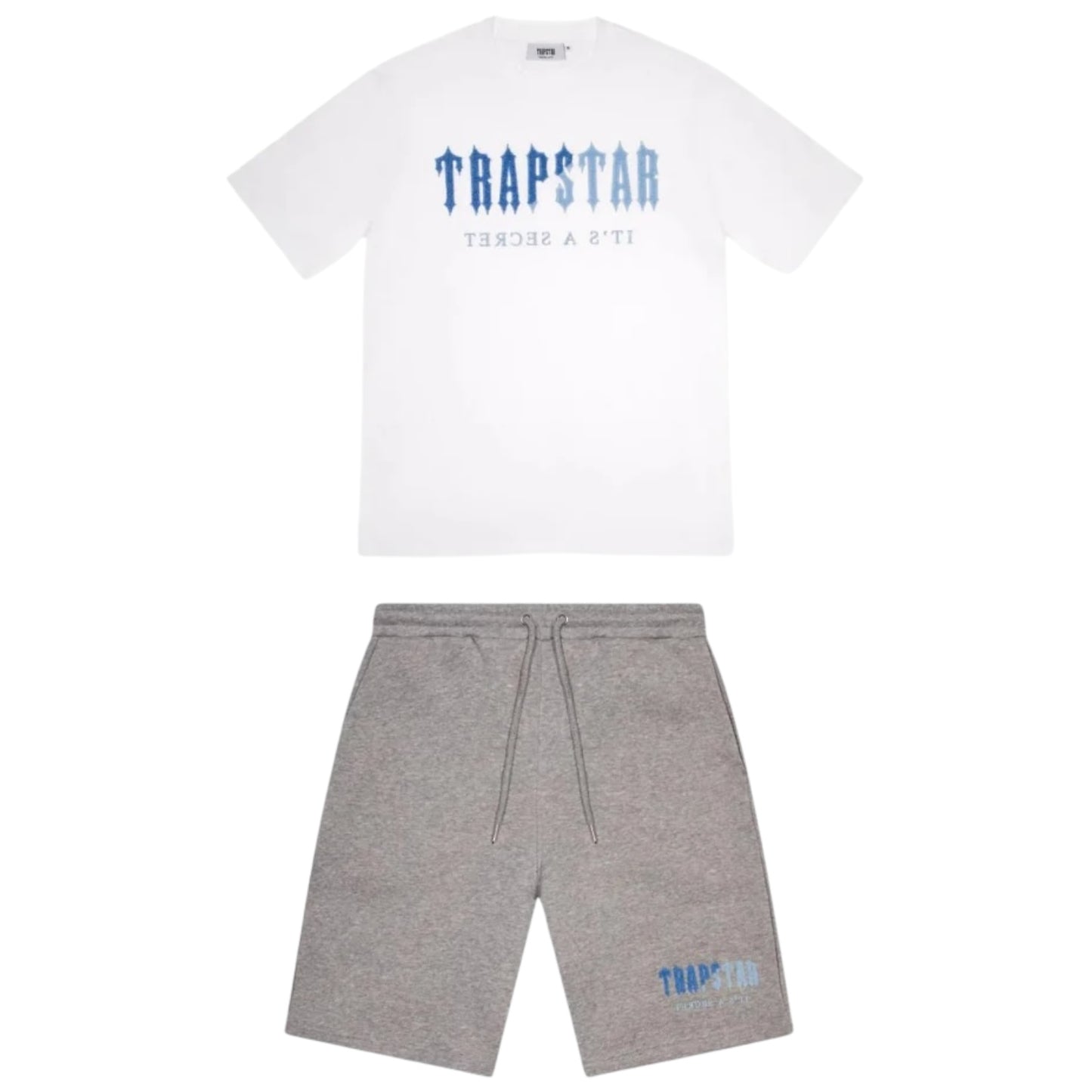 Trapstar Irongate Decoded T-shirt Shorts Set White/Red