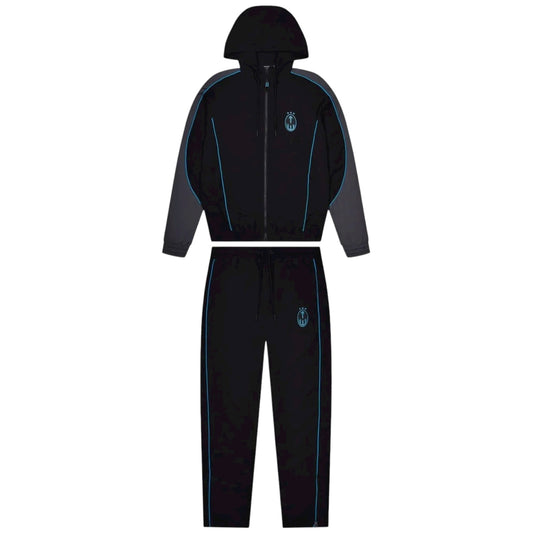 Trapstar Irongate Crest Shell Tracksuit Black/Blue