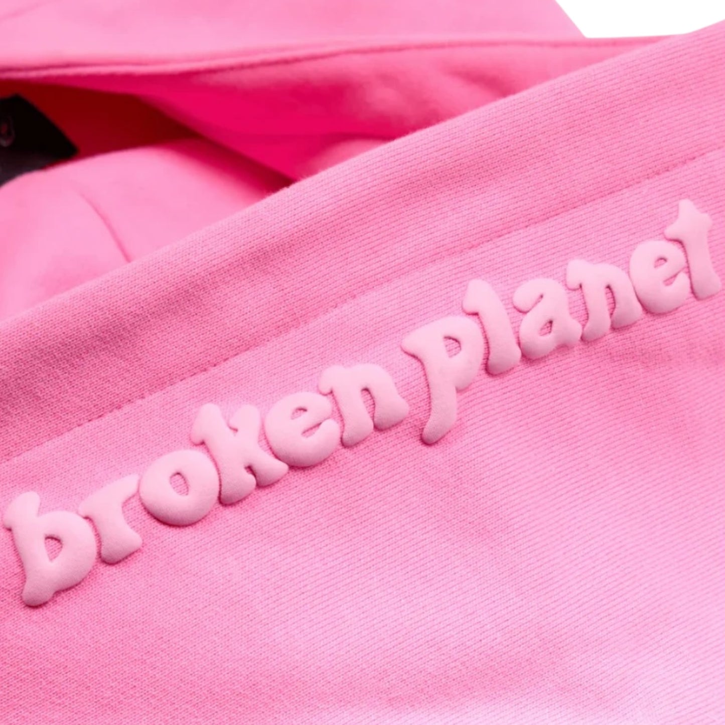 Broken Planet Zip Up Hoodie Candy Pink