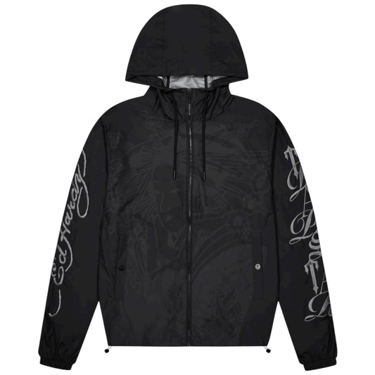 Trapstar X Ed Hardy Geisha Windbreaker Black