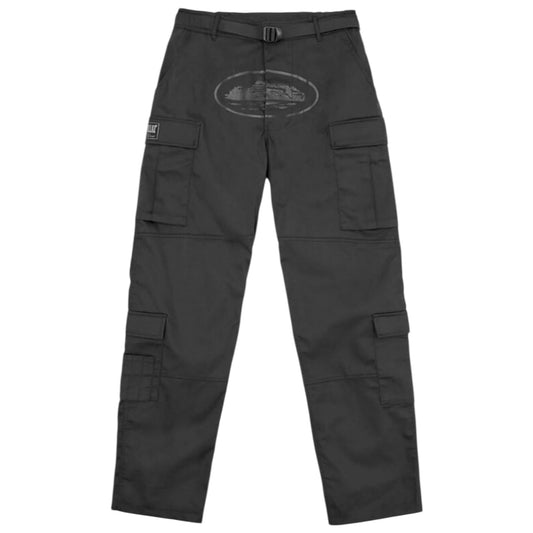 Corteiz Guerillaz Cargo Pants Triple Black