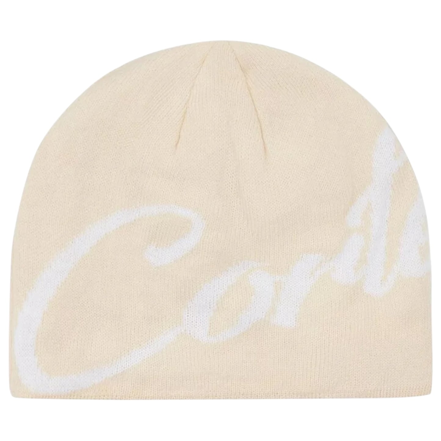 Corteiz OG Strike Skully Beanie Cream