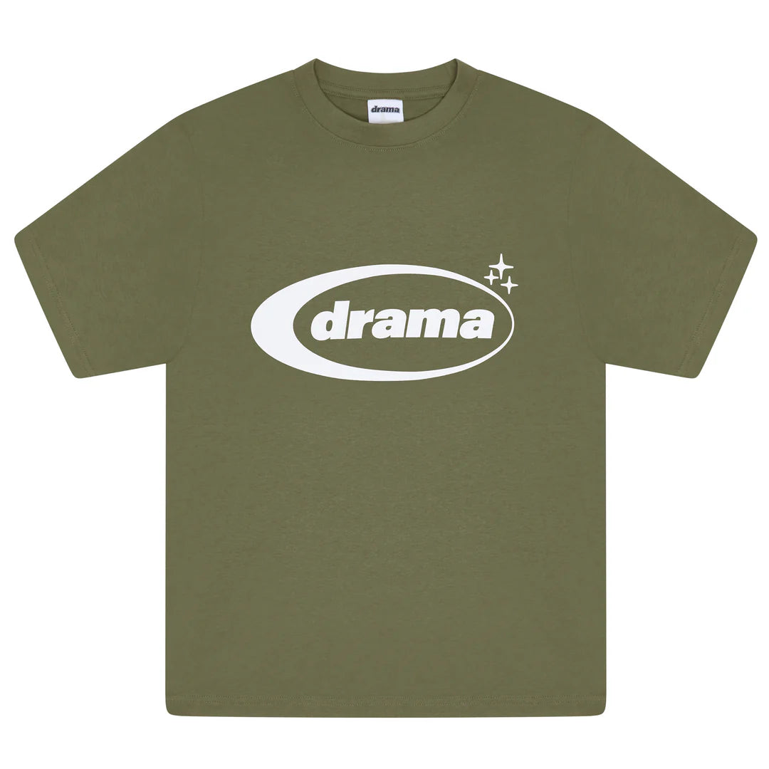 Drama Call Oval T-Shirt Olive Green