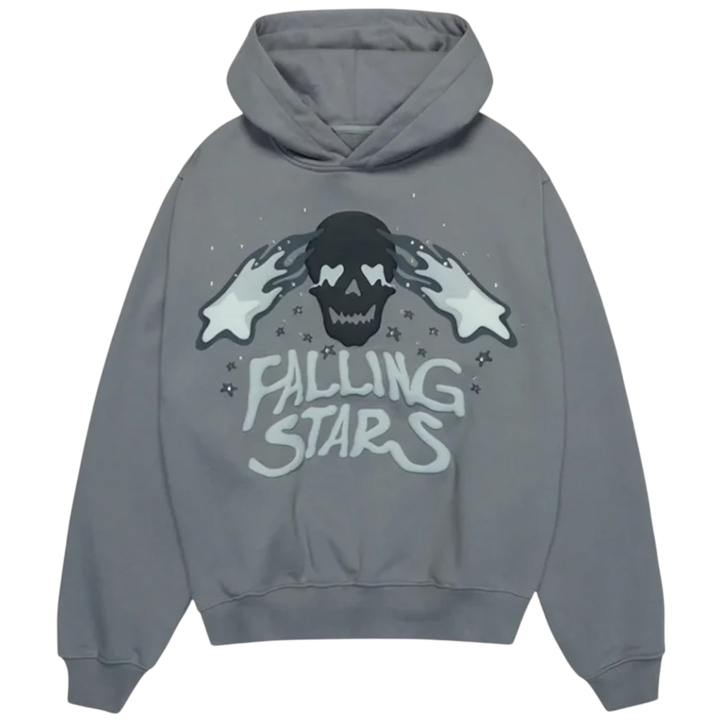 Broken Planet Falling Stars Hoodie Dark Grey