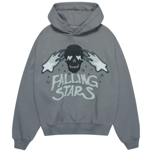 Broken Planet Falling Stars Hoodie Dark Grey