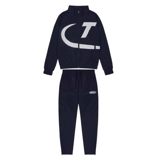Trapstar Hyperdrive Shell Tracksuit Navy/White