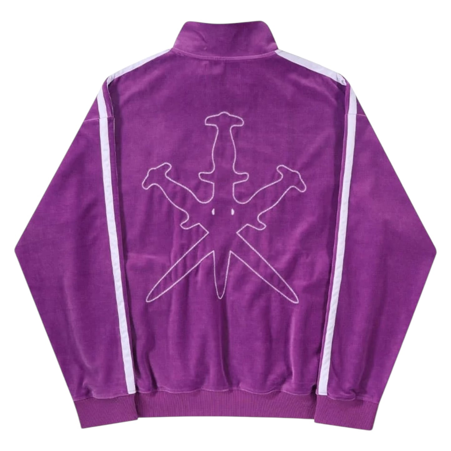 Unknown London Velour Tracksuit Purple/White