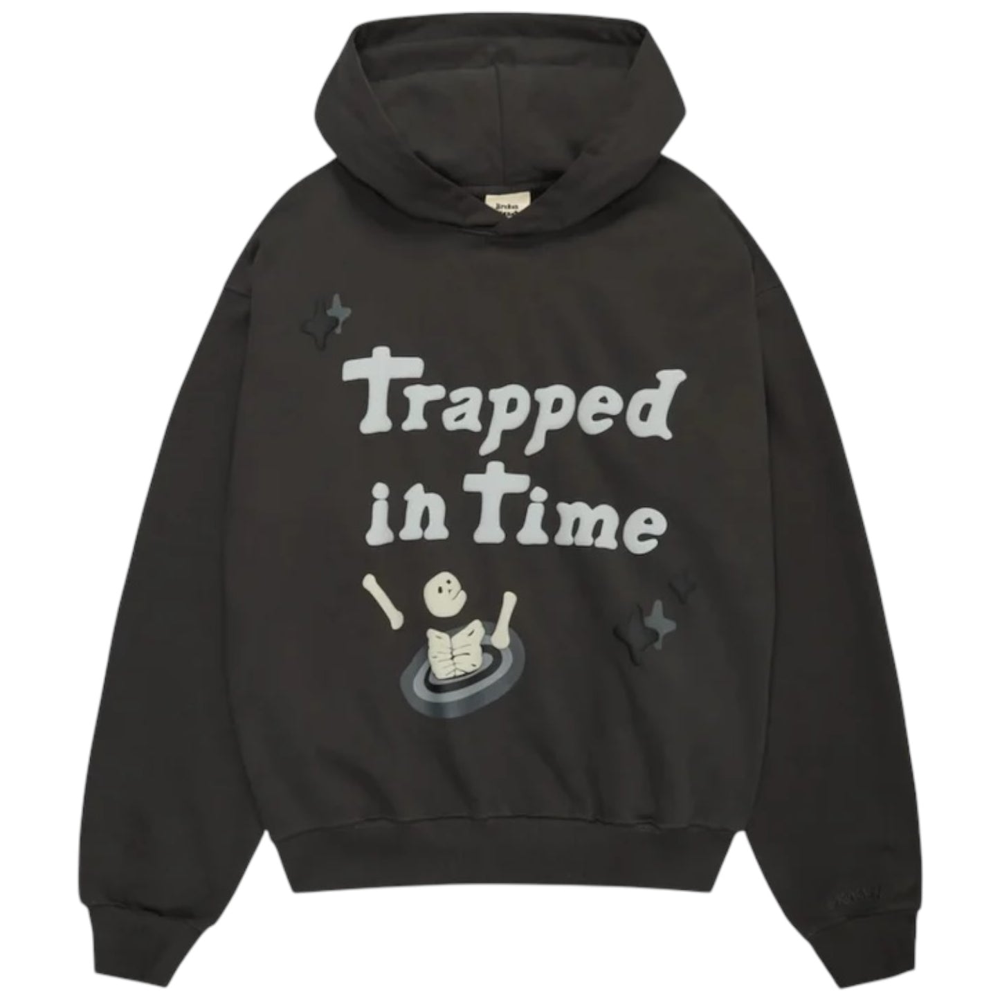 Broken Planet Trapped In Time Hoodie Soot Black