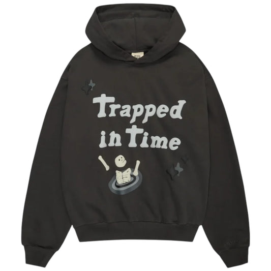 Broken Planet Trapped In Time Hoodie Soot Black