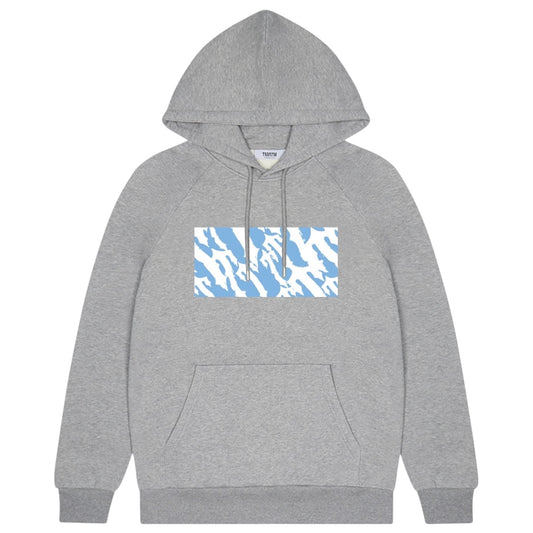 Trapstar Wavy T Box Hoodie Grey/Blue