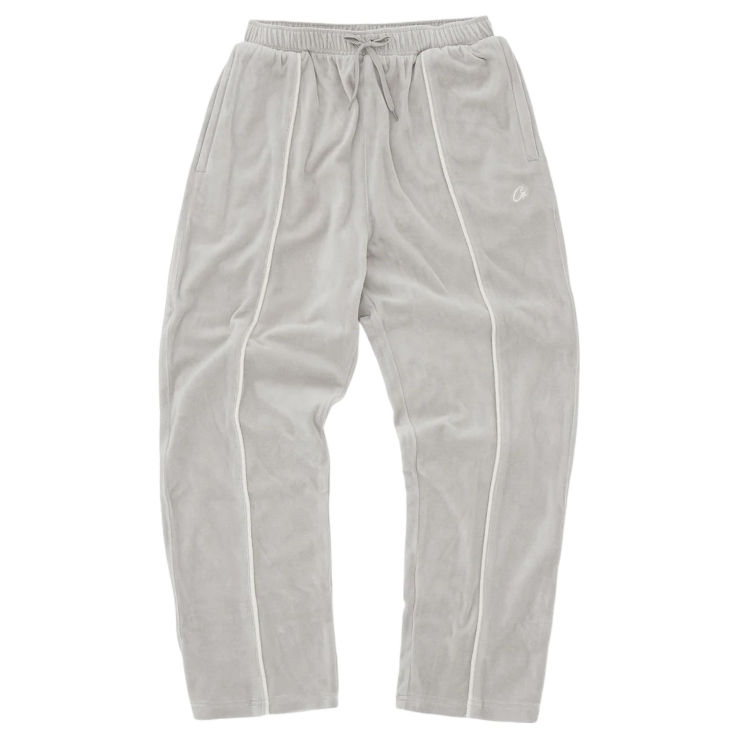 Corteiz VVS Uptown Velour Tracksuit Grey