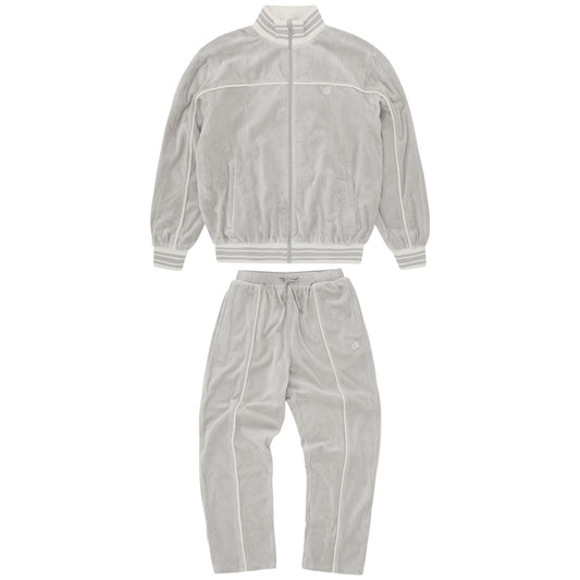 Corteiz VVS Uptown Velour Tracksuit Grey